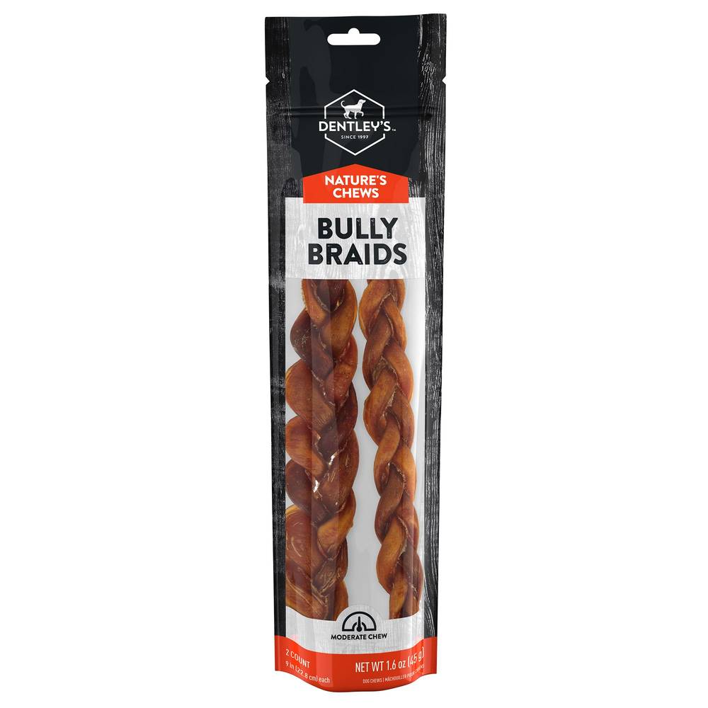 Dentley's Braided Bully Dog Chew (2 ct)