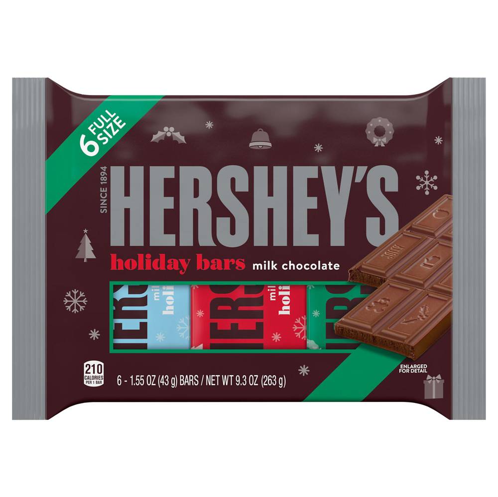 Hershey's Milk Chocolate Holiday Bars (9.3 oz)