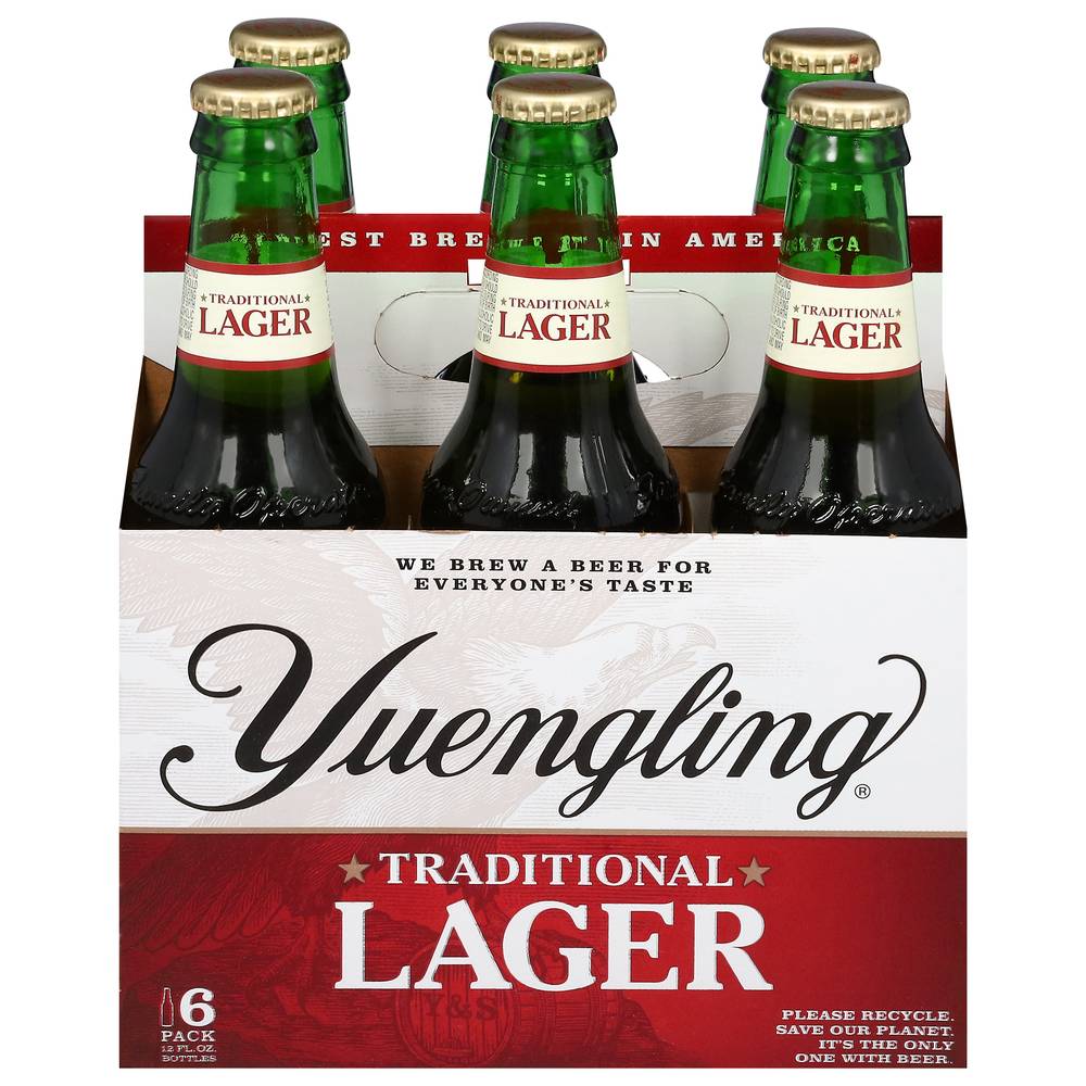 Yuengling Traditional Original Amber Lager Beer (6 x 12 fl oz)