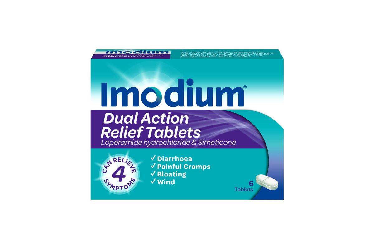 Imodium Dual Action Relief Tablets - 6 Tablets