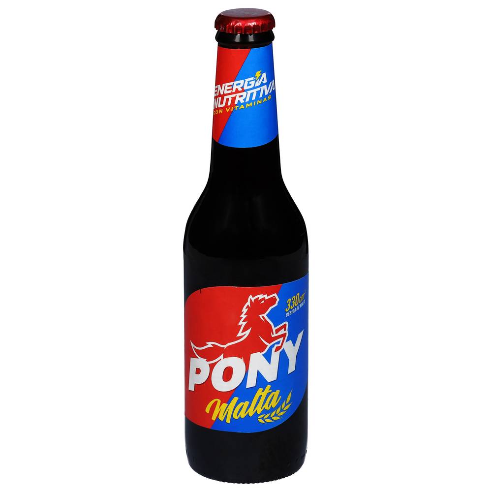 Pony Malta Non-Alcoholic Malt Beer (6 x 11.2 fl oz)