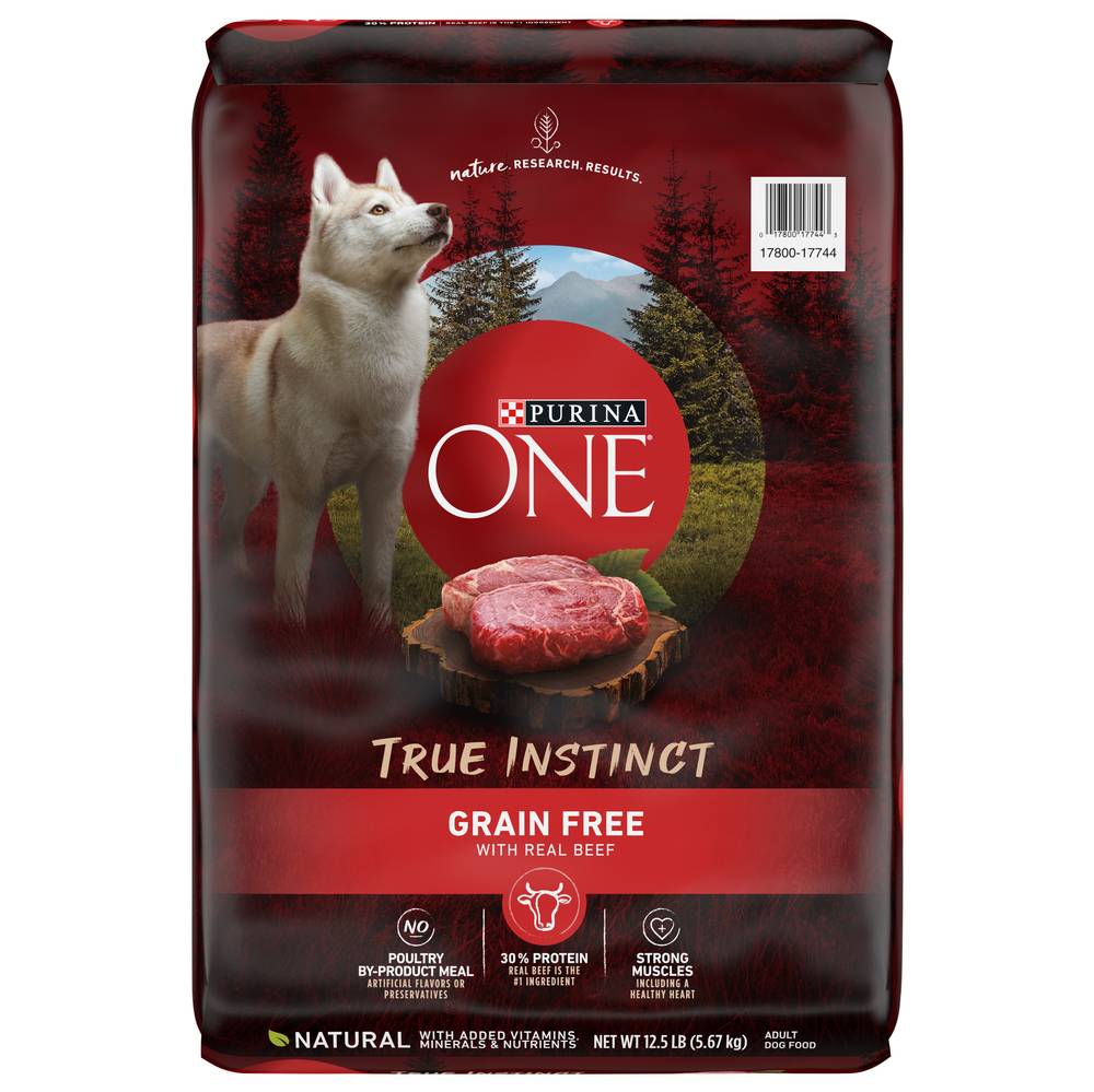 Purina One One Smartblend True Instinct Grain-Free Beef Adult Dog Food (12.5 lbs)