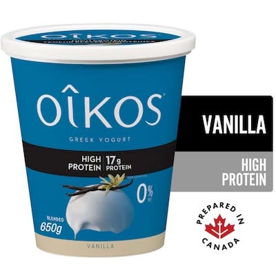 Oikos yaourt grec riche en protéines 0% m.g - high protein greek yogurt 0% m.f. (vanille)