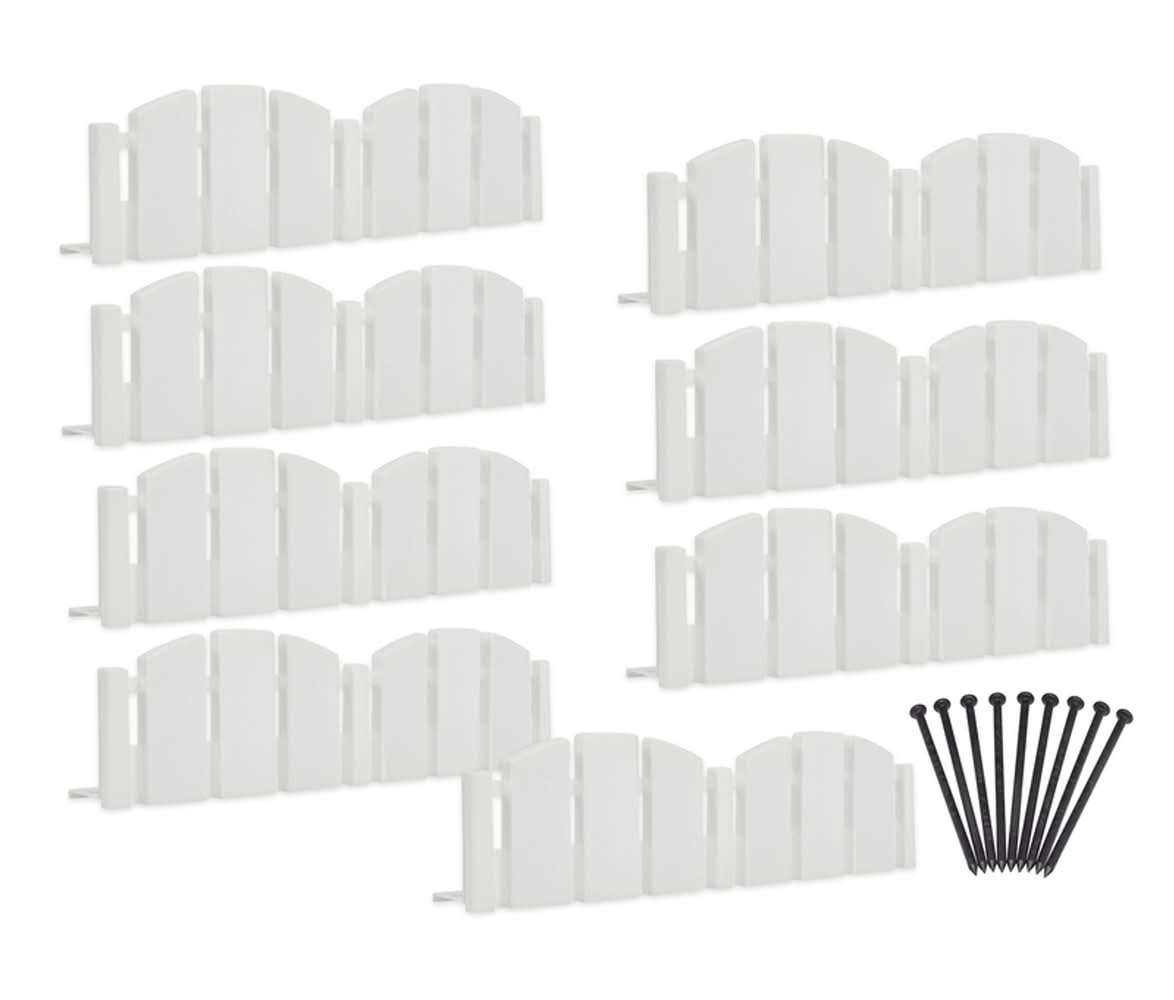 Easyflex 10 Ft. L Plastic White Landscape Edging Kit