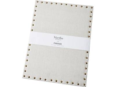 Martha Stewart Linen Bulletin Board, Frameless, 20 x 15 (MS104B)