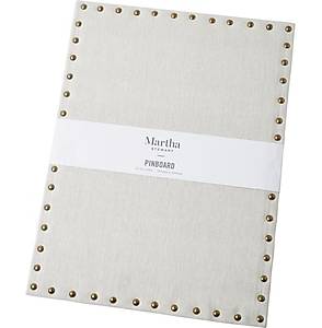 Martha Stewart Linen Bulletin Board, Frameless, 20 x 15 (MS104B)