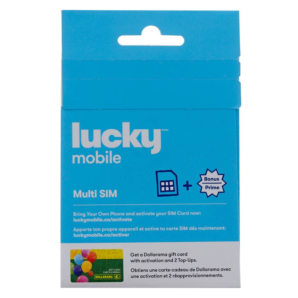 Lucky mobile carte multi sim