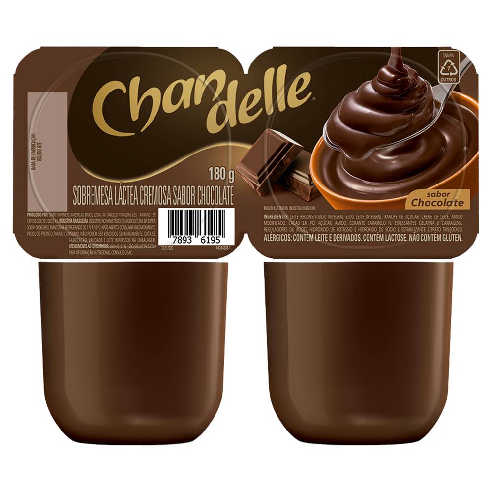 Nestlé · Sobremesa láctea sabor chocolate chandelle (180 g)