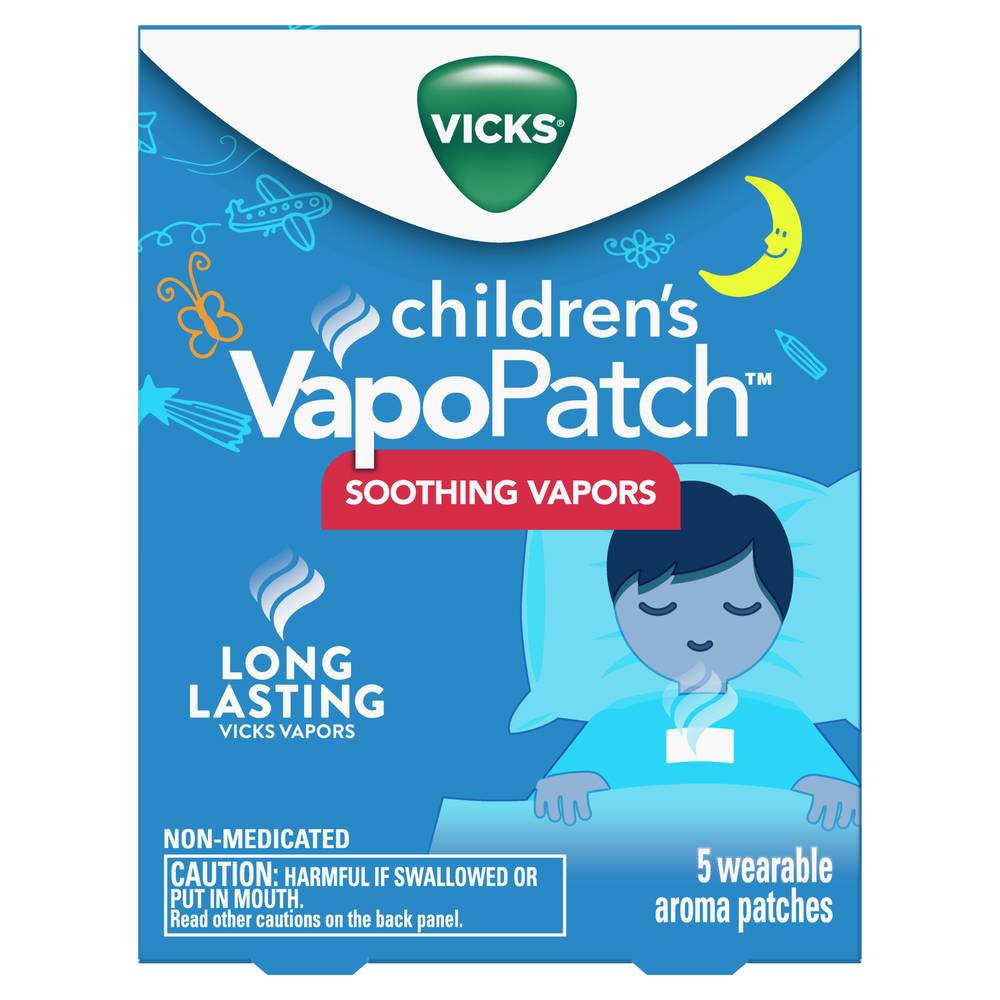 Vicks Children's Vapopatch Soothing Non-Medicated Mess-Free Aroma Patch (5 ct)