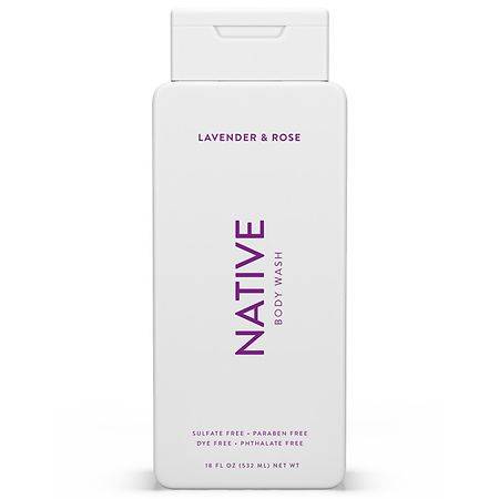 Native Body Wash Lavender and Rose - 18.0 fl oz