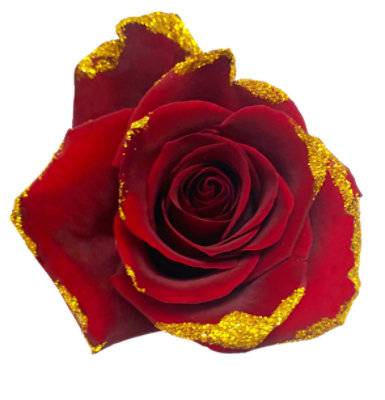 Rose Glittered Single (ea)