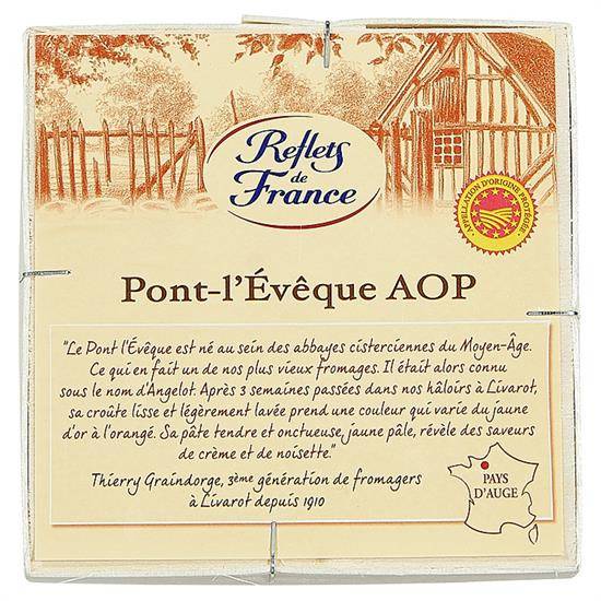 Fromage Pont-l'Évêque AOP REFLETS DE FRANCE - le fromage de 220g