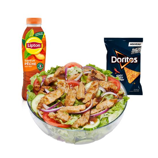 Menu Salade Poulet Teriyaki