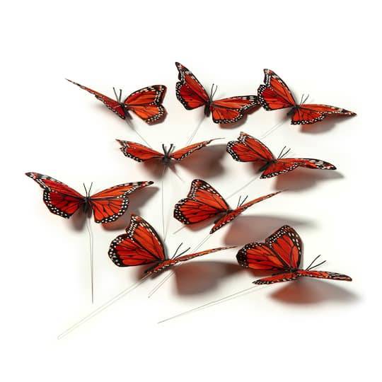 Assorted 8.6" Monarch Butterfly Pack By Ashland