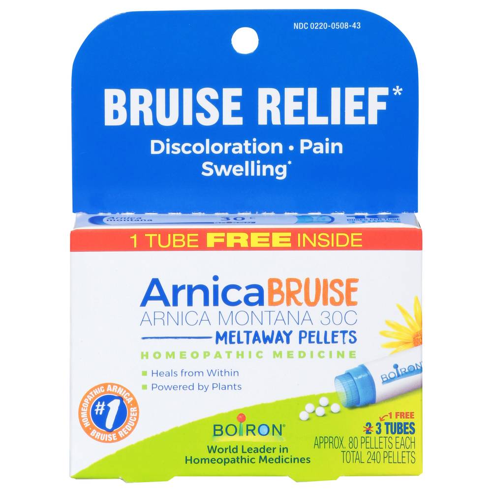 Arnicare Arnica Montana Bruise Pain Relief Pellets Tubes