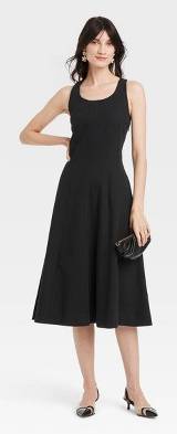 black dress with pink roses Katrine Flower Maxi Dress Black