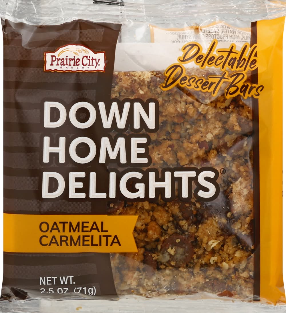 Prairie City Down Home Delights Delectable Carmelita Dessert Bars, Oatmeal (2.5 oz)