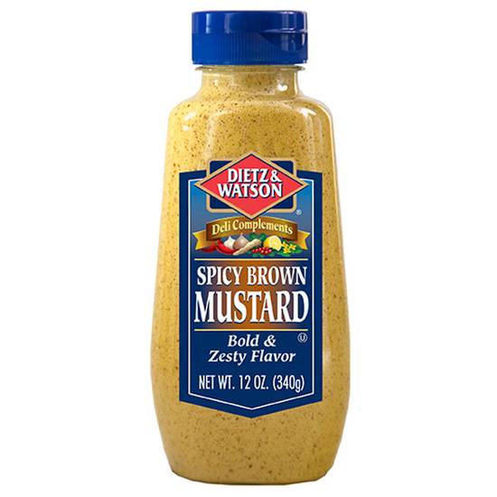 Order Dietz & Watson Spicy Brown Mustard 12oz food online from Everyday Needs by Gopuff store, New Haven on bringmethat.com