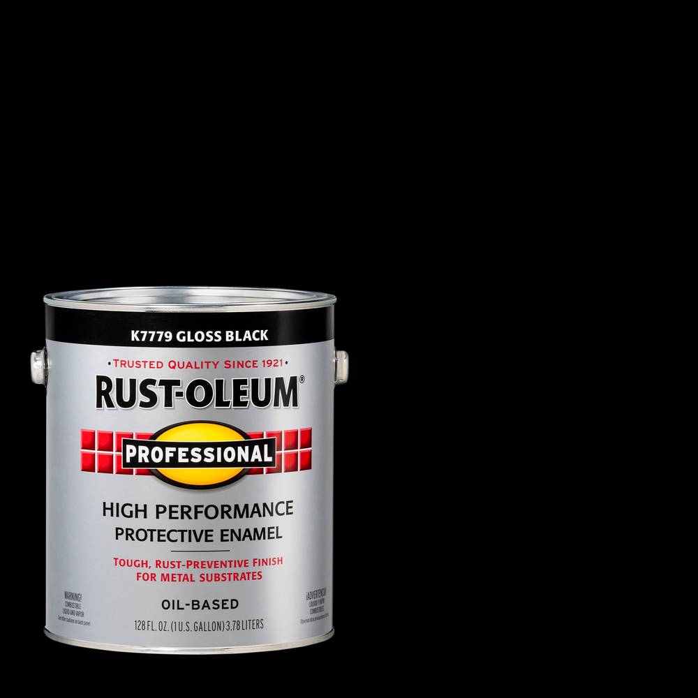 Rust-Oleum Professional Gloss Black Interior/Exterior Oil-based Industrial Enamel Paint (1-Gallon) | K7779402