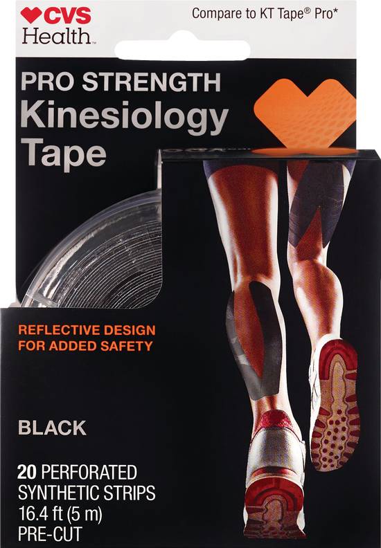 CVS Health Pro Strength Kinesiology Tape, Black