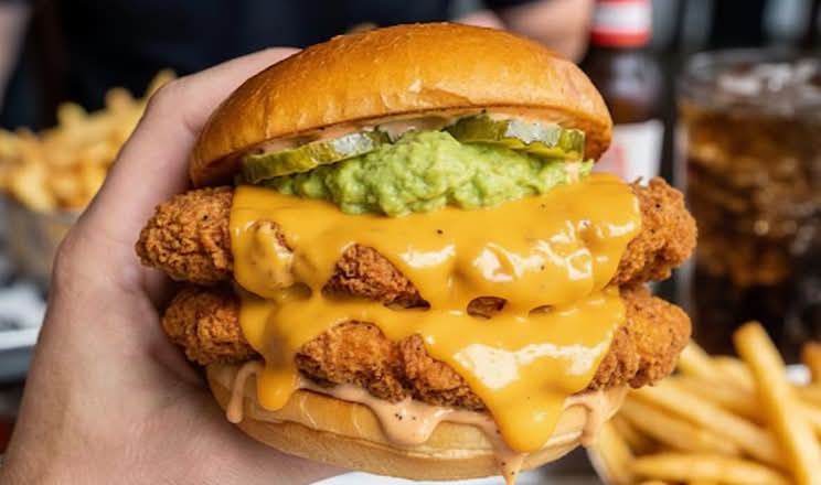 Avocado burger  Smash
