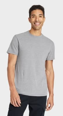 Goodfellow & Co. Every Wear Short Sleeve T-Shirt, XL, Gray