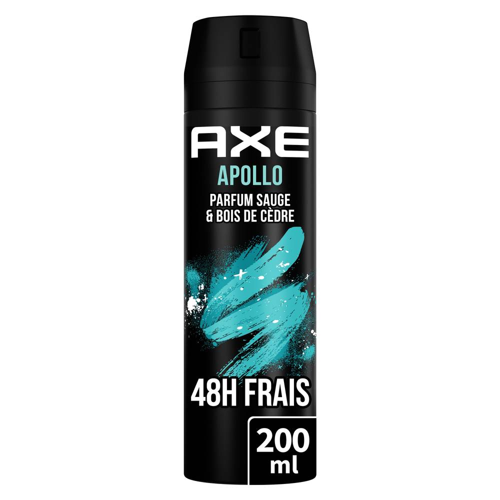 Axe - Déodorant homme bodyspray apollo non stop frais 48h (200 ml) (200ml)