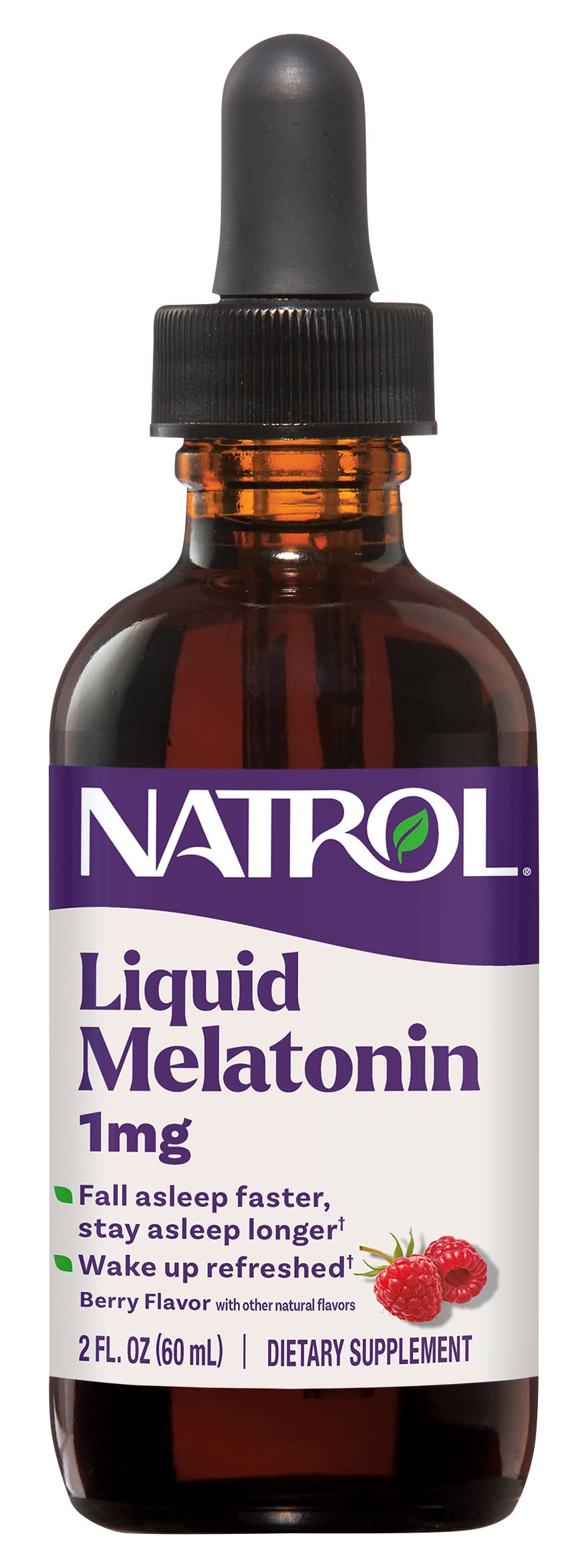 Natrol Berry Sleep 1 mg Liquid Melatonin Dietary Supplement (2 fl oz)