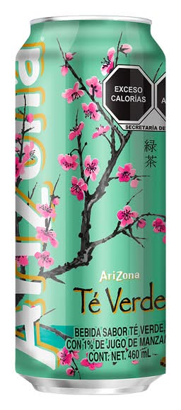 AriZona · Bebida refrescante, té verde-jugo de manzana (460 ml)