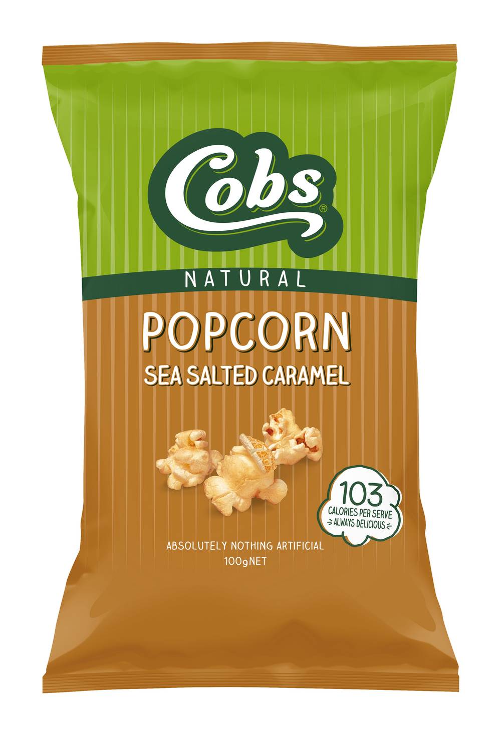Cobs Natural Popcorn, Sea Salted-Caramel (100g)
