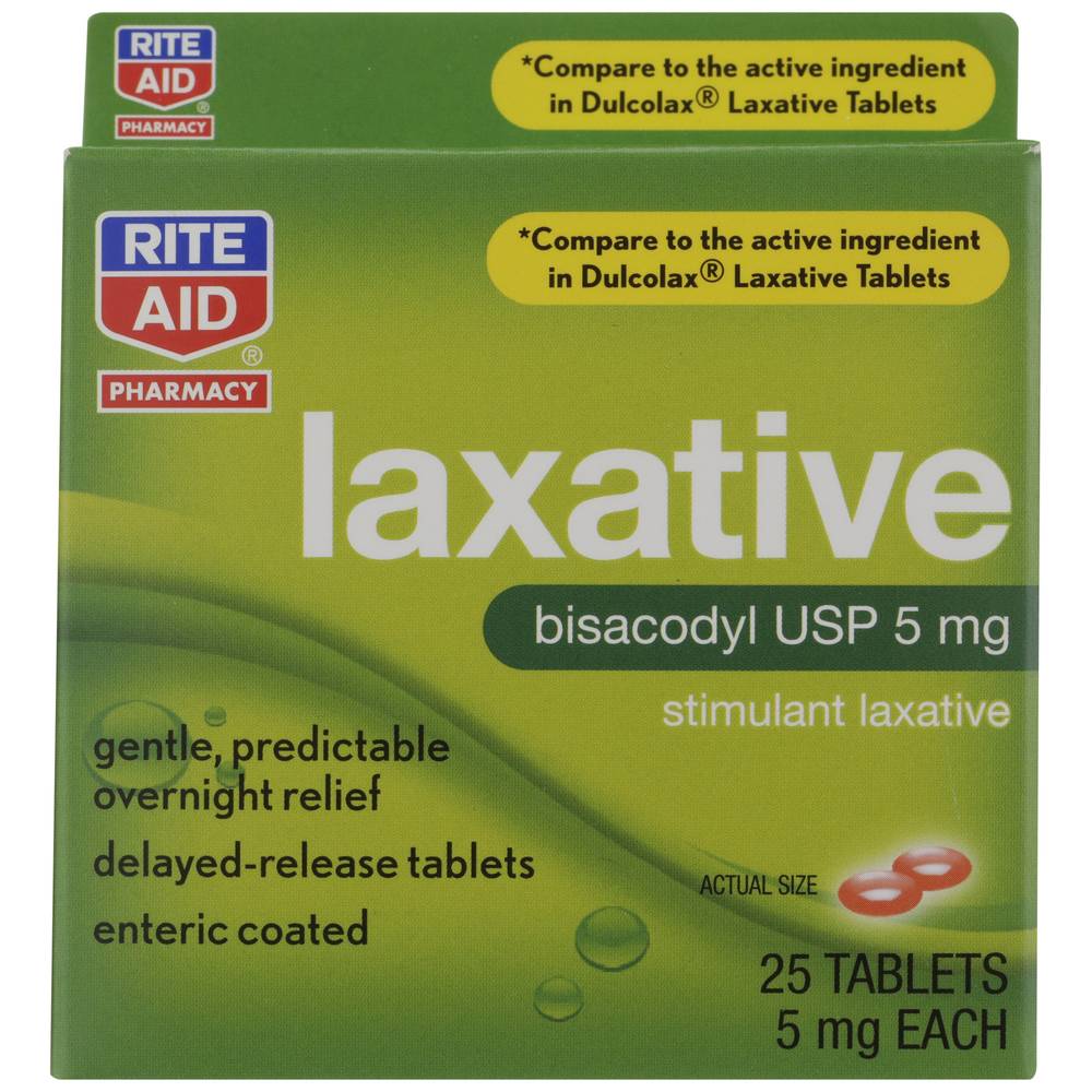 Rite Aid Pharmacy Laxative Delayed Release Tablets 5mg (25 ct)