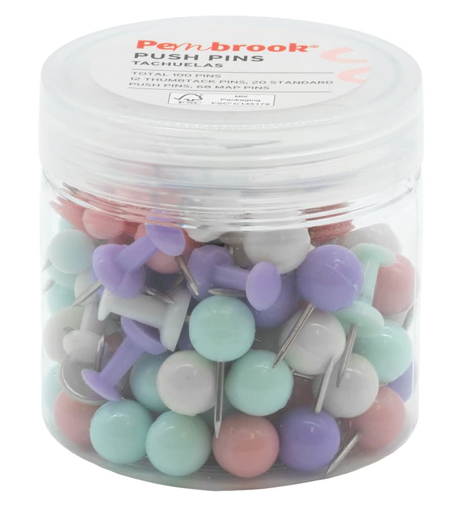 Pembrook Rainbow Push Pins