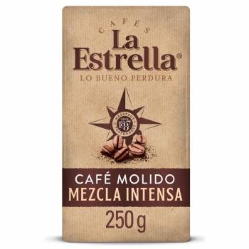 Café molido mezcla intenso La Estrella 250 g.