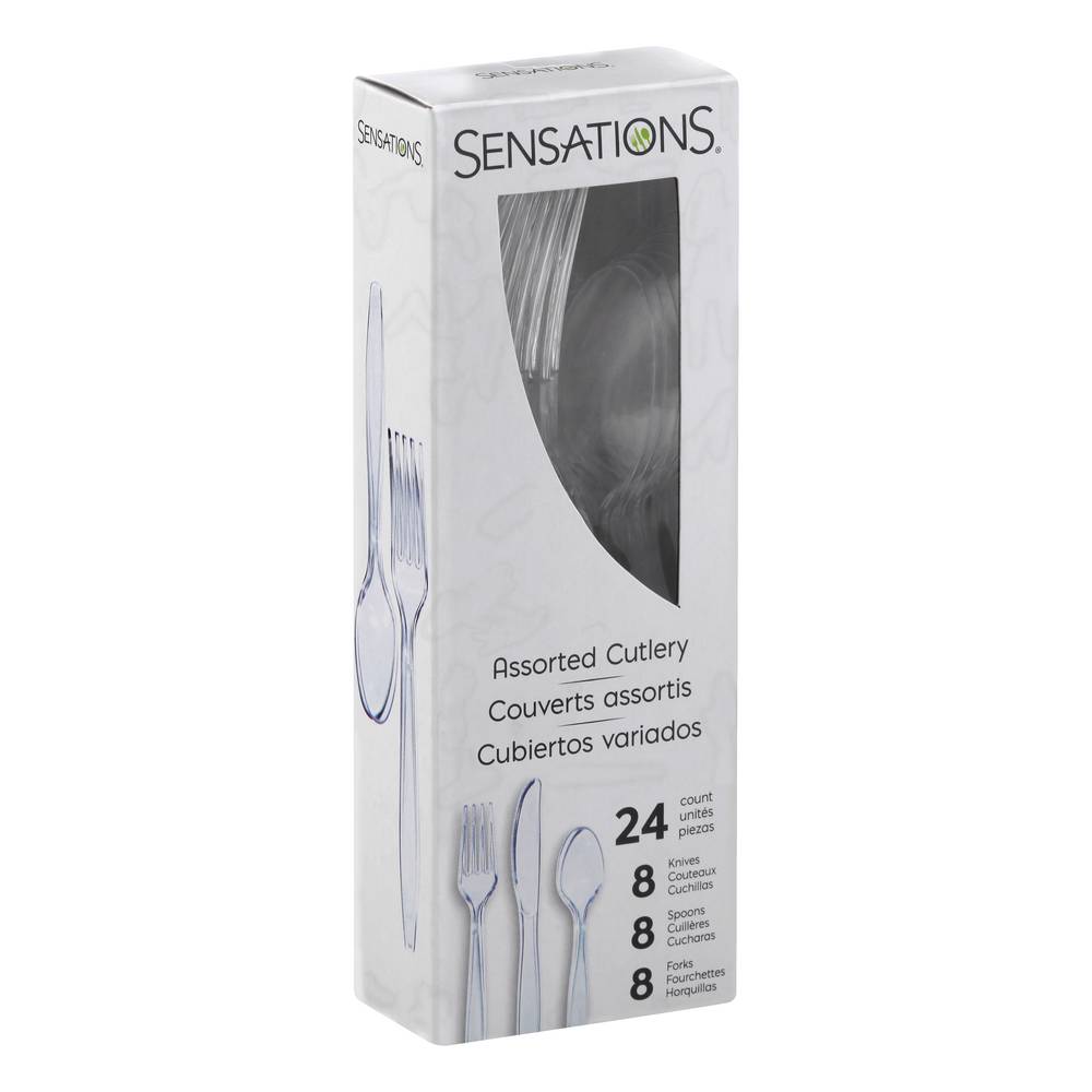 Sensations Assorted Plastic Cutlery (24 ct)