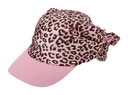 Scarf Hat Pink Leopard