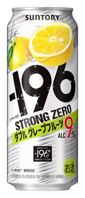 74813：サントリー -196 ストロングゼロ ダブルグレープフルーツ 500ML缶 / Suntory -196 Strong Zero Double Grapefruits