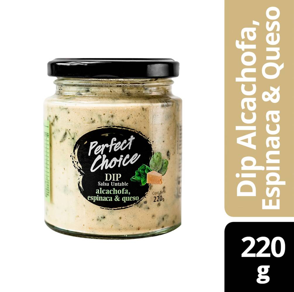 Perfect Choice · Dip alcachofa, espinaca y queso (225 g)