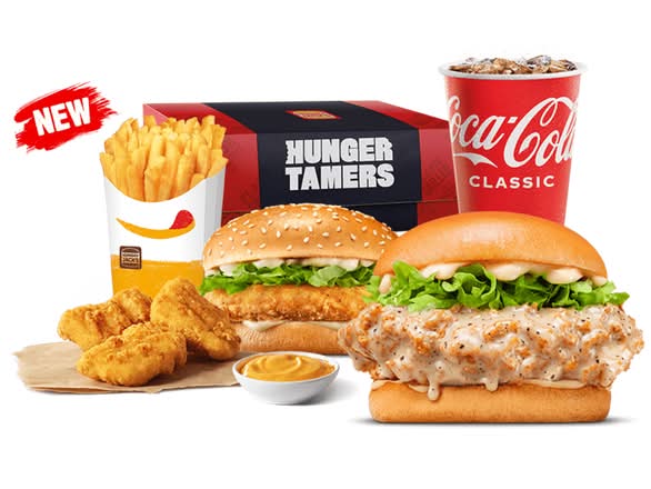 Large Creamy Pepper Saucy Jack's Fried Chicken Hunger Tamers