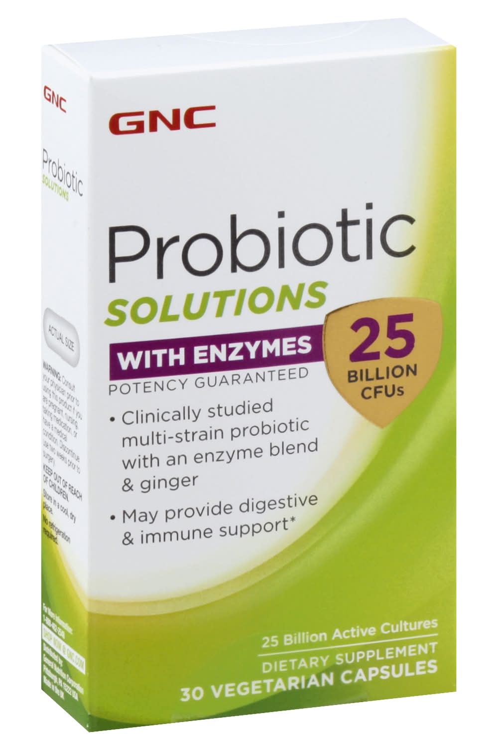 GNC Probiotic Solutions With Enzymes Capsules (2.2 oz)