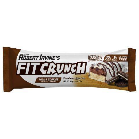 FIT Crunch Baked Protein Bar Milk & Cookies 3.1oz