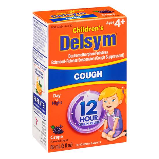Delsym Children's Grape Cough Suppressant Liquid