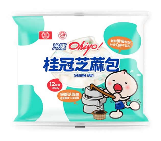 桂冠芝麻包-冷凍 | 12 入 #15022201