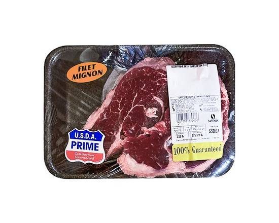 Prime Beef Tenderloin Steak (approx 1 lb)