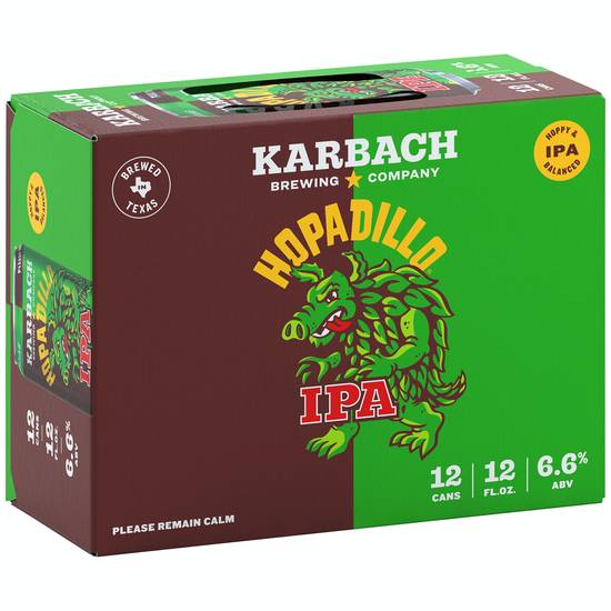 Karbach Brewing Co. Hopadillo Ipa Beer (12ct, 12 fl oz)