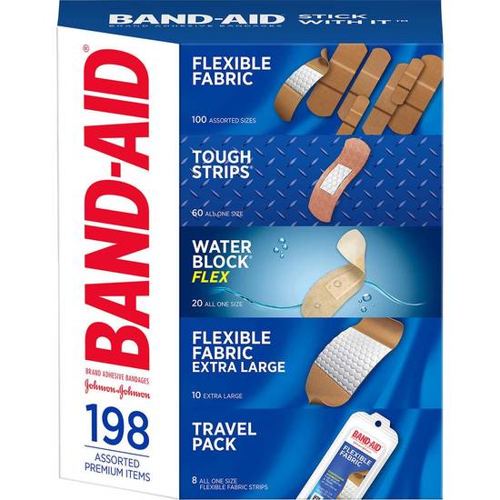 Band-Aid Adhesive Bandages Assorted pack (198 ct)
