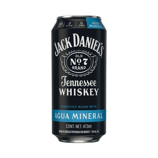 Jack daniel's whisky con agua mineral (473 ml)
