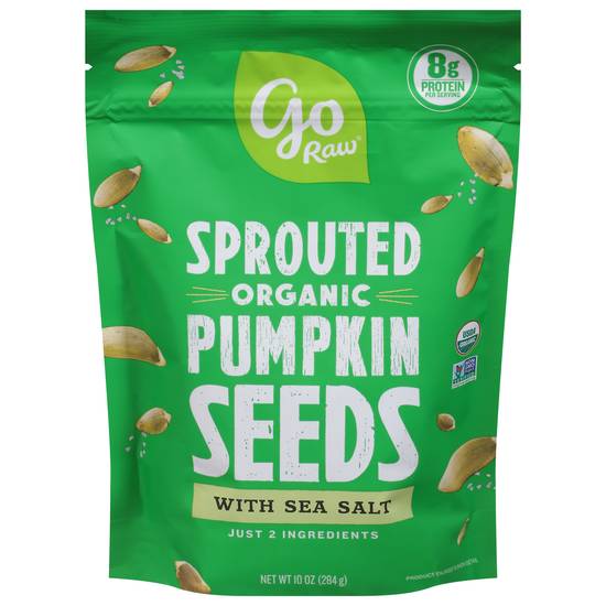 Go Raw Sprouted Organic Pumpkin Seeds With Sea Salt