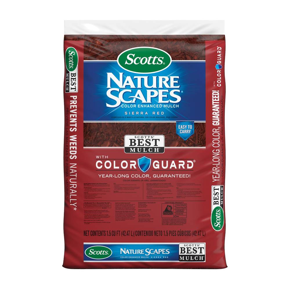 Scotts Nature Scapes Color Enhanced 1.5-cu ft Sierra Red Blend Mulch | 88459442