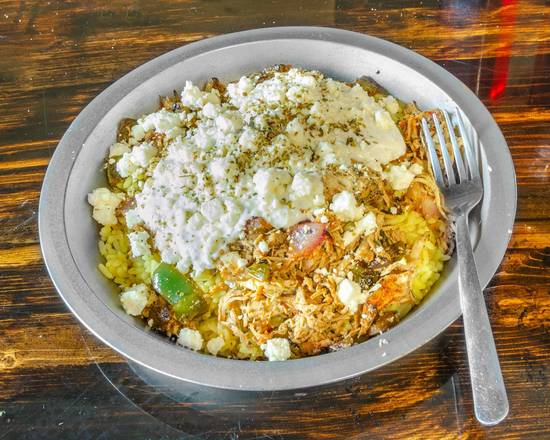 Chicken gyro rice bowl