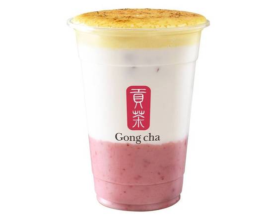 Creme Brulee Strawberry Latte